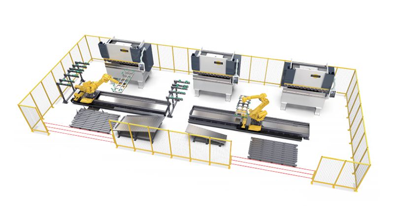 Sistema de fabricación flexible de plegado